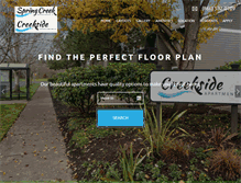 Tablet Screenshot of creeksideor.com